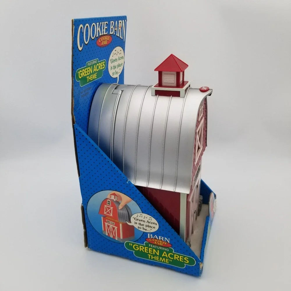 Brand New Cookie Jar that Plays the Green Acre's Theme Song when Opened! Tested